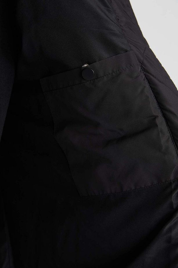 Su Geçirmez Relax Fit Kapüşonlu Parka - 6