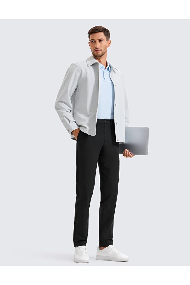 Men's Quality Flexible Suitable for Every Environment Stylish and Comfortable Fabric Trousers