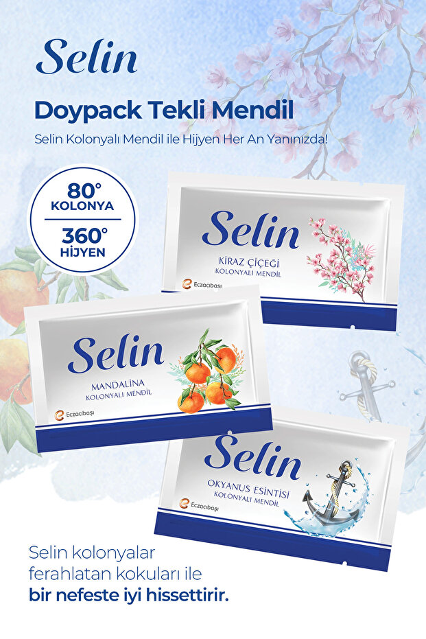 Kolonyalı Mendil - 45 Adet - 4