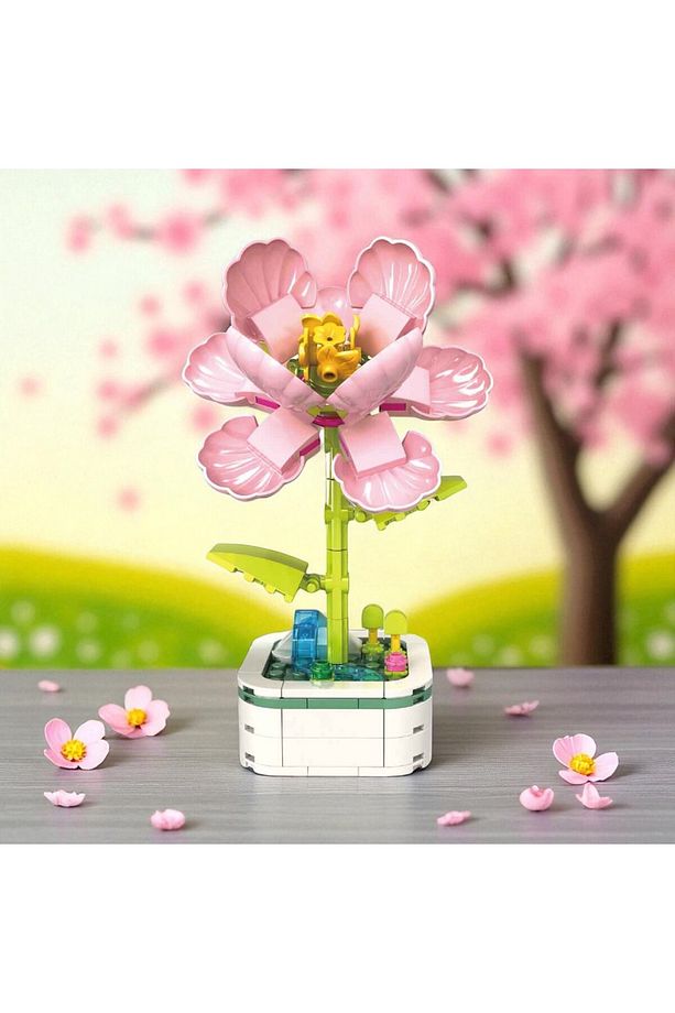 BLX Flower Set Ebegümeci 130 Parça Blok Yapım Seti - 3