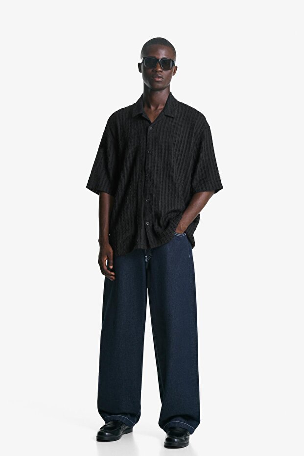 Kısa kollu rustik gömlek - 4