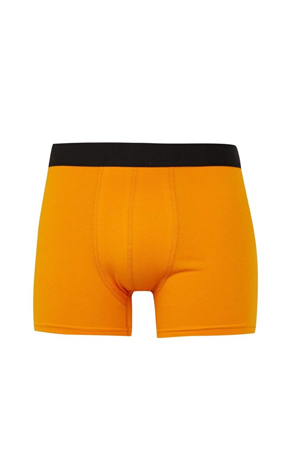 Regular Fit Bal Kabağı Baskılı 3lü Boxer E0038AX24WN - 5