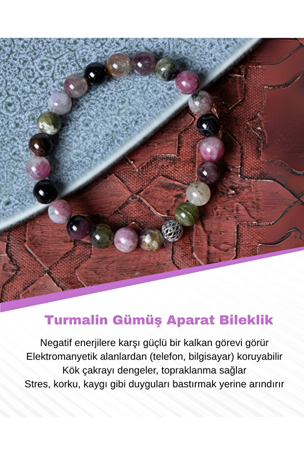 Certified Tourmaline Silver Apparatus Bracelet