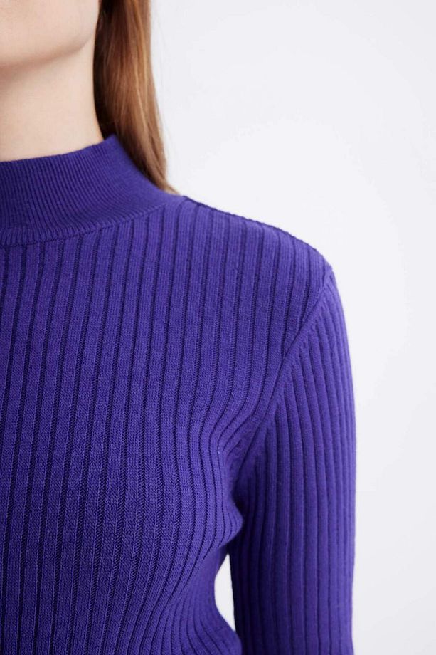 Regular Fit Yarım Balıkçı Yaka Basic Düz Triko Kazak D9386AX24WN - 7