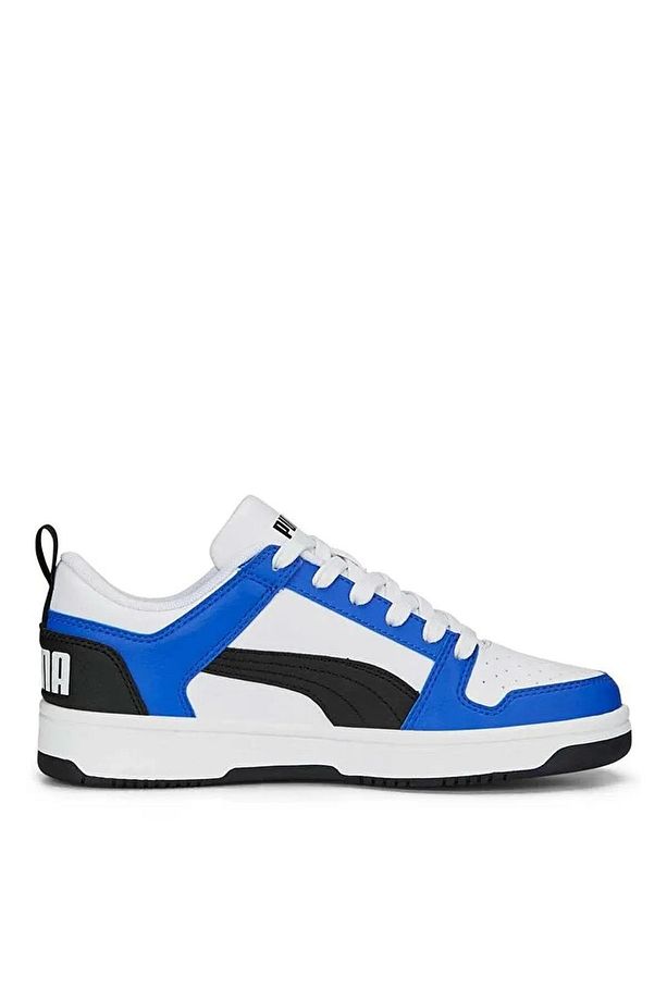 Beyaz - Mavi Erkek Çocuk Yürüyüş Ayakkabısı 37049019-Puma Rebound Layp Lo SL Jr - 2