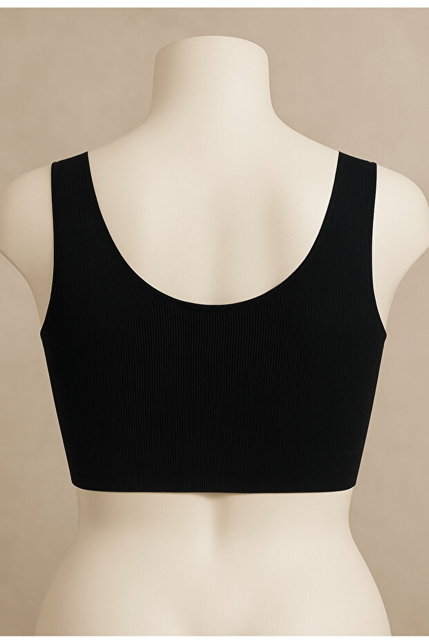 حمالة صدر مقطوعة بالليزر بدون خياطة وبدون مشد مع وسادات قابلة للإزالة - 2