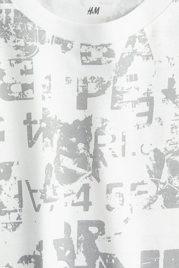 Baskılı ve Pamuklu Tişört - 2