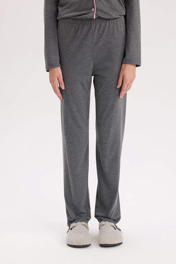 Pijama Takımı Regular Fit Uzun Kollu Üst Uzun Altı-Fall in Love E2246AXNS - 8
