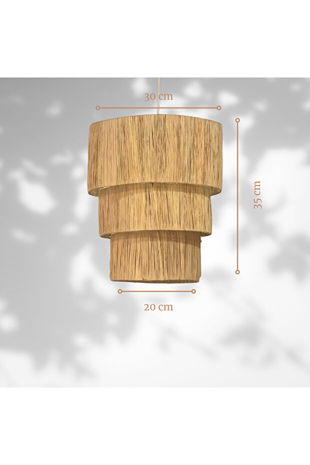 Myko Rafya Hasır Sarkıt Avize - 5