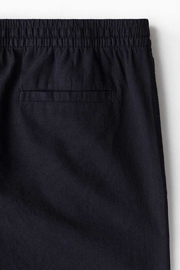 Keten Karışımlı Şort Regular Fit - 8