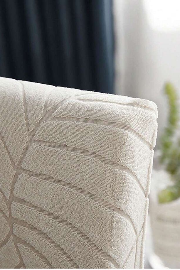 Sandalye Kılıfı sandalye Örtüsü yaprak desen sandalye kılıfı lastikli sandalye örtüsü Chair Cover - 3