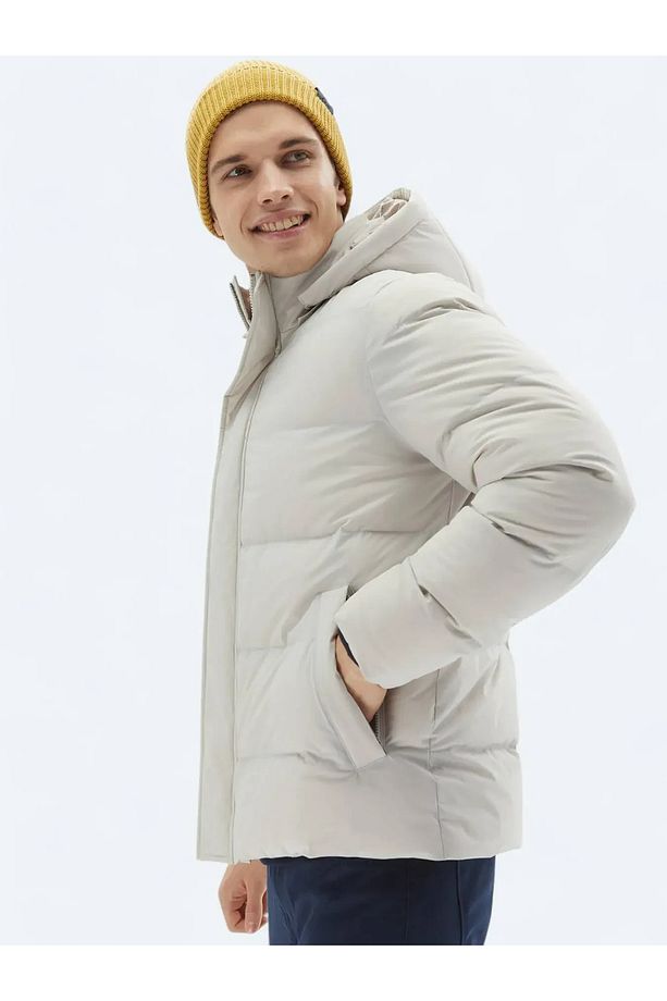 Taş Regular Fit Casual Dokuma Mont - 6