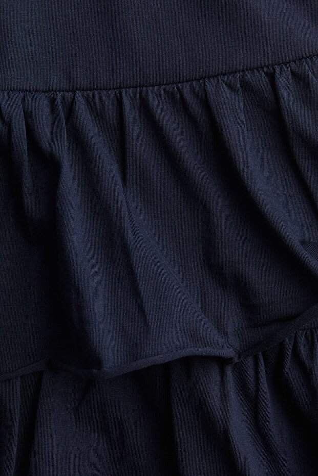 Katlı Mini Jarse Etek - 4