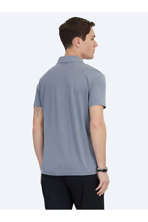 Gri Düz Regular Fit Casual Gömlek - 5