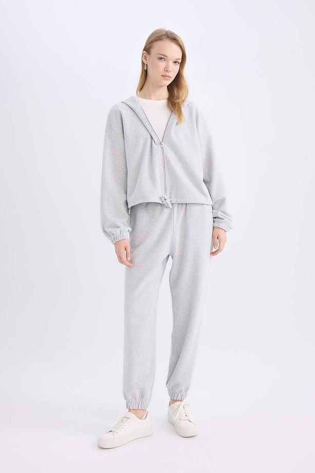 Coool Basic Düz Jogger Eşofman Altı Beli Paçası Lastikli E1478AX24WN - 3
