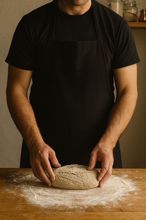Siyah Gabardin Kumaş Mutfak Aşçı Önlüğü Master Chef - 3