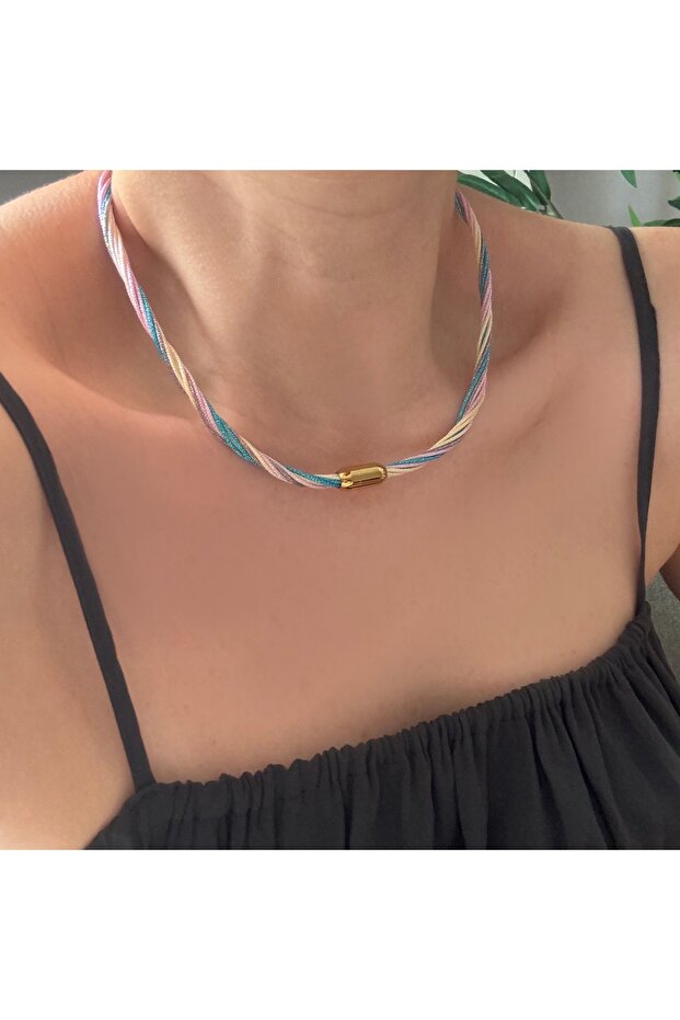 Çelik Mıknatıslı İp Kolye - 1