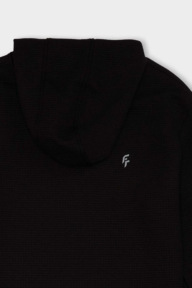 DeFactoFit Standart Fit Kapüşonlu Kapitoneli Sporcu Sweatshirt D0752AX24AU - 7