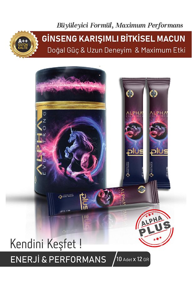 Alpha Ginseng Atom Güç Bitkisel Macun Sachet (10 X 12 GR) - 1