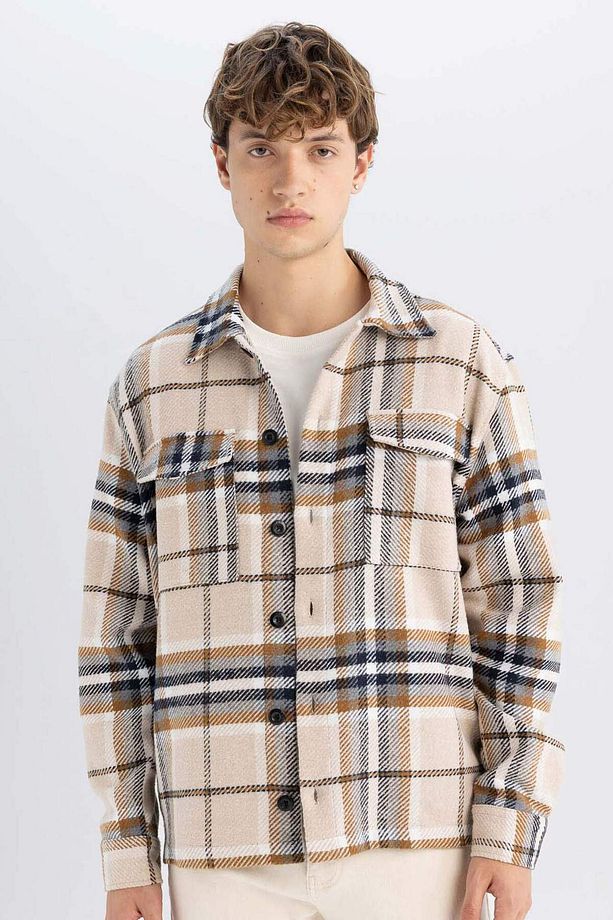 Relax Fit Oduncu Flanel Uzun Kollu Gömlek A7045AX24AU - 1