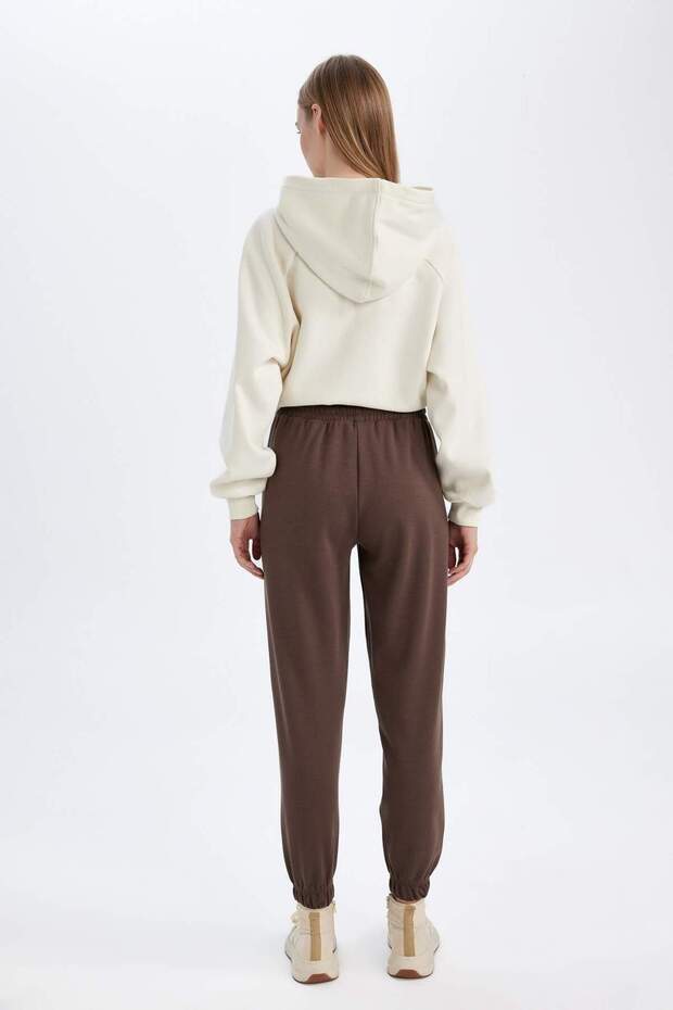 Regular Fit Jogger Sweatpants with Elastic Waist and Pockets Long Size S8381Az24Wn - 6