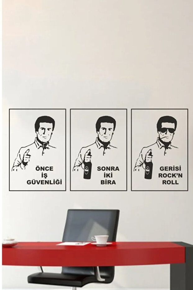 ملصق جداري للمكتب بتصميم ممتع للسلامة المهنية