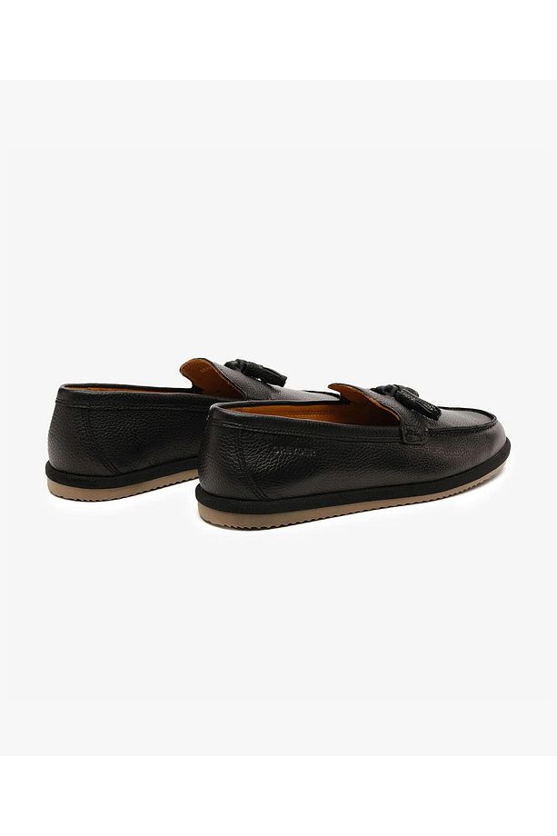 Erkek Siyah Hakiki Deri Loafer Ayakkabı 5Y1LA18330 - 4