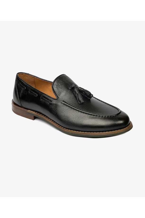 Erkek Siyah Hakiki Deri Loafer Ayakkabı 4Y1UA64510 - 2