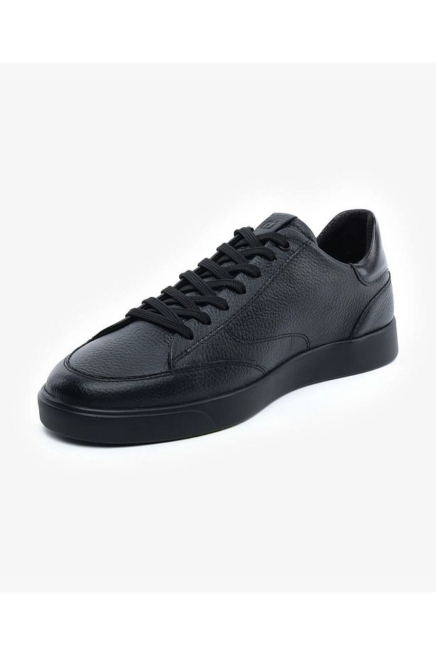 Erkek Siyah Hakiki Deri Sneaker Ayakkabı 5Y1CA64676 - 3