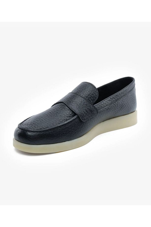 Erkek Siyah Hakiki Deri Loafer Ayakkabı 5Y1LA18460 - 3