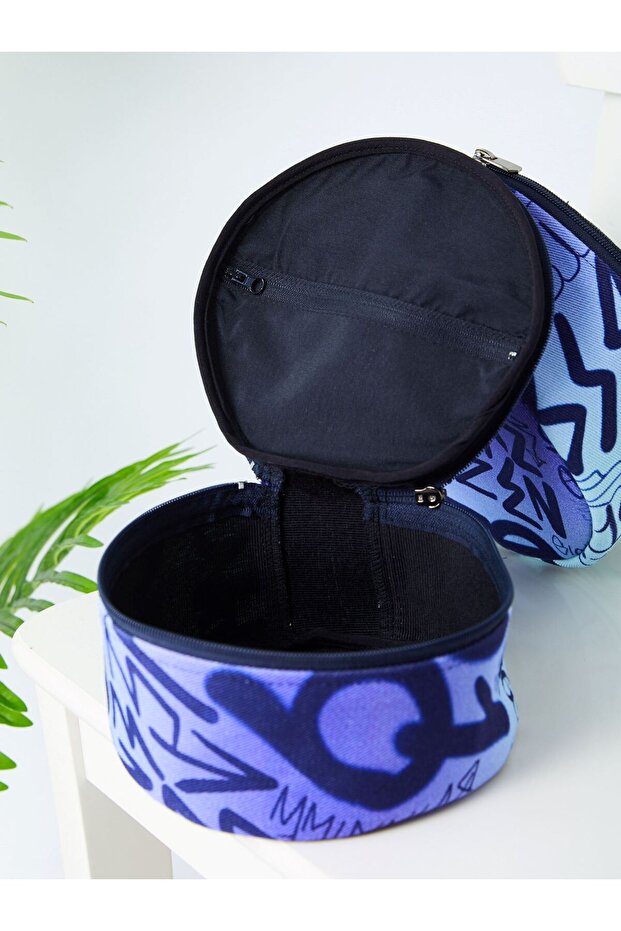 حقيبة مكياج بني - 3