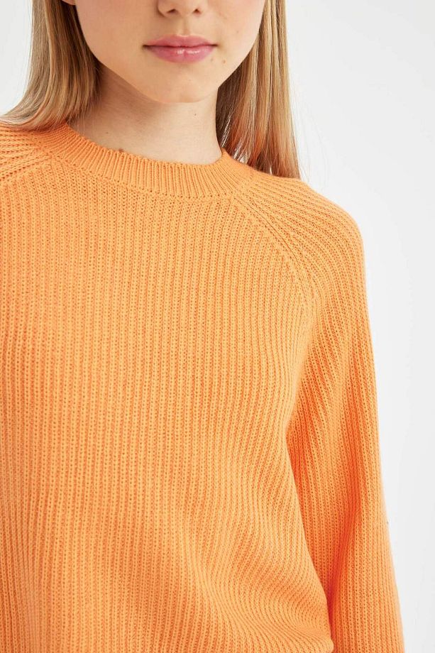 Coool Regular Fit Bisiklet Yaka Basic Düz Triko Kazak L2567AZ24WN - 4