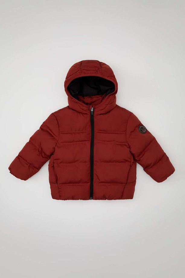Erkek Bebek Su İtici Kumaş Kapüşonlu Şişme Mont C6963A524WN - 1