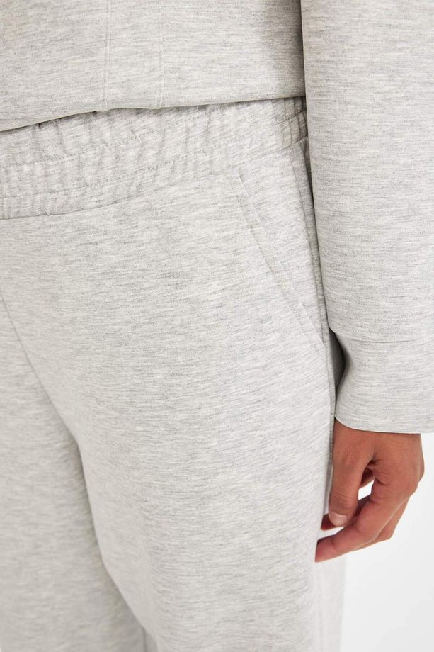 DeFactoFit Oversize Geniş Kalıp İnce Sporcu Eşofman Altı Çift Cepli Jogger Paça Standart Boy Skuba D - 7