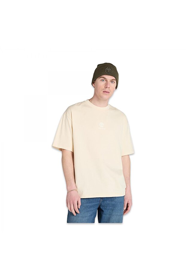 Tb0A5Mnt Hampthon Tonal Stack Logo Tee Cream Men's T-Shirt