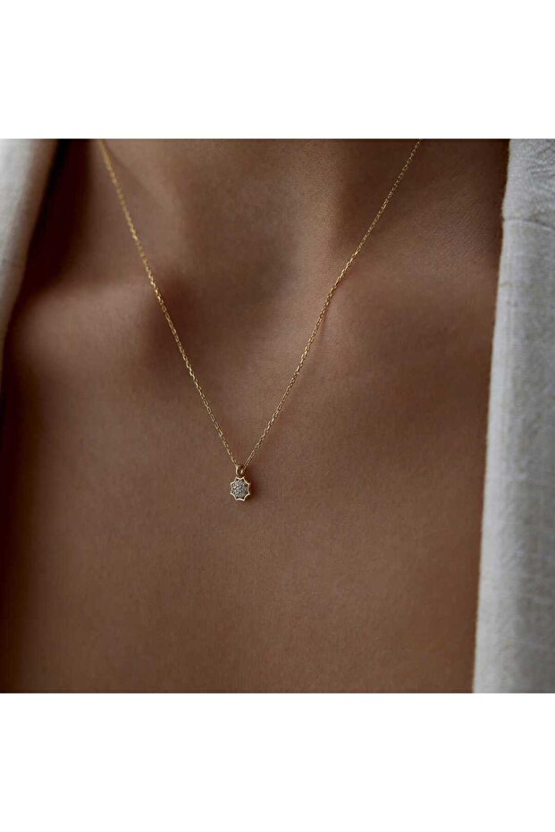 Oktagon Multi Stone Kolye - 2