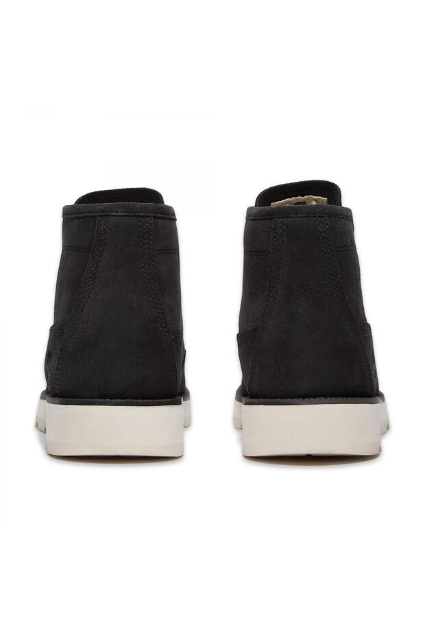 Tb0A6Cep Britton Mills Mid Lace Up Chukka Boot Süet Siyah Erkek Bot - 4