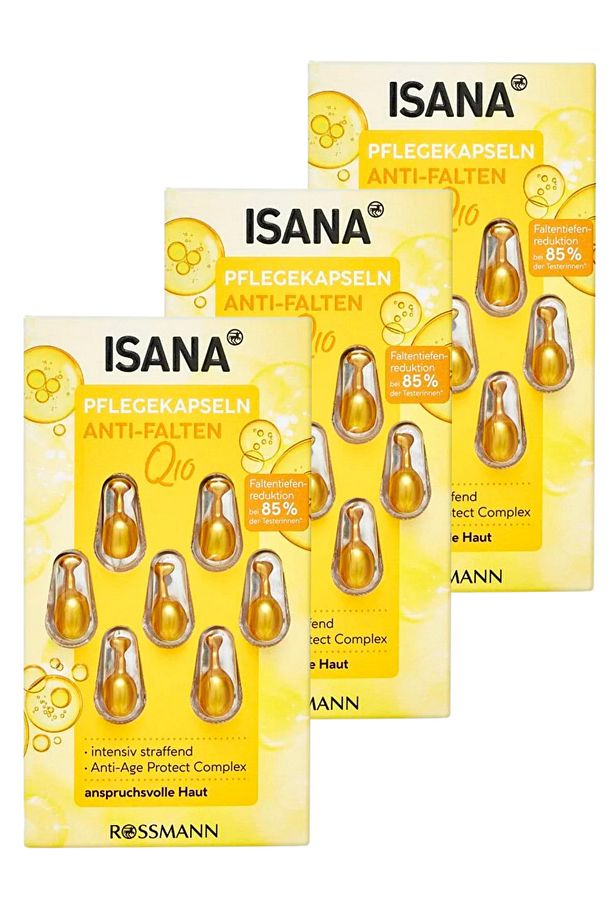 Yüz Boyun Dekolte Q10 Kapsül Serum Kırışıklık Önleyici 7x0,38 ml (3 Adet) - 1
