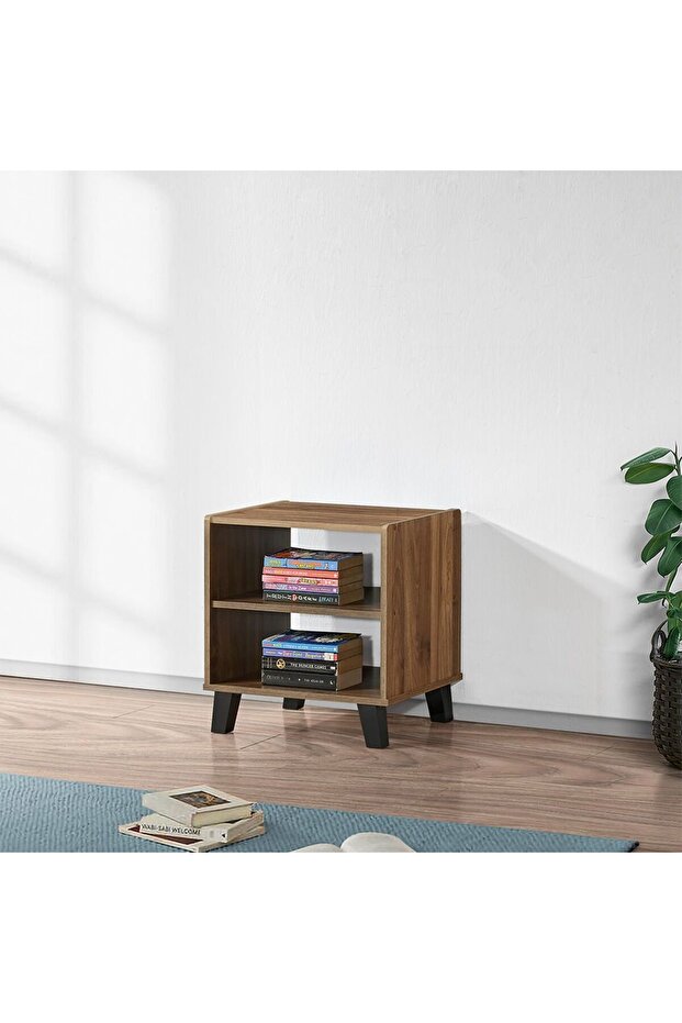 Supreme End Table – Light Walnut Contemporary Side Table for Living Room