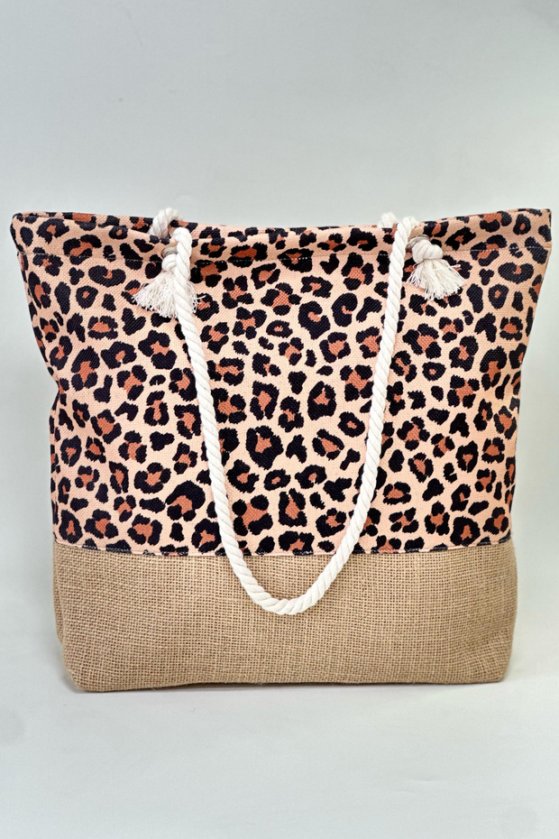 حقيبة شاطئ منقوشة RÇ-P-01 ليوبارد - 3