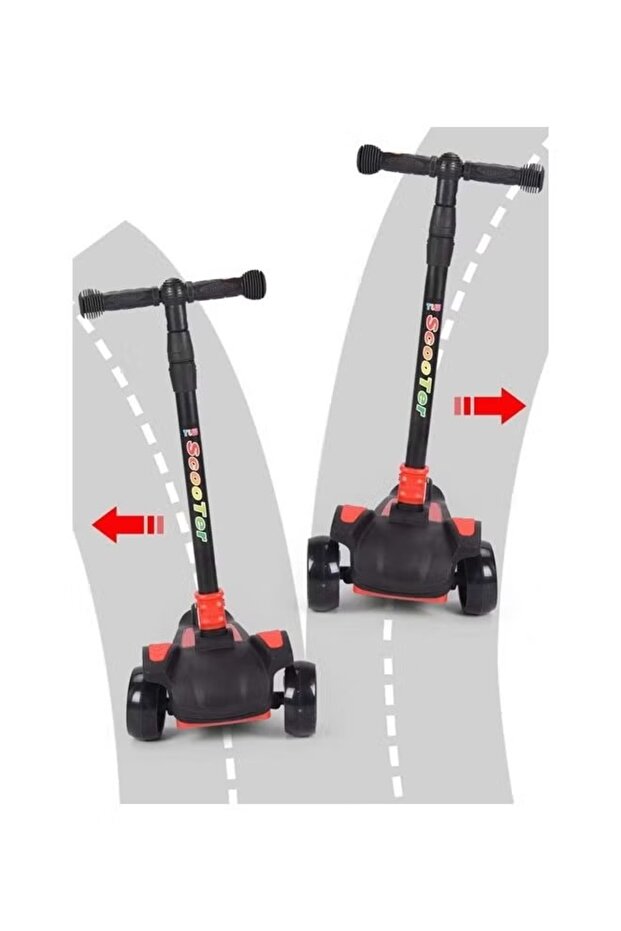 سكوتر ثلاثي العجلات قابل للطي - 3