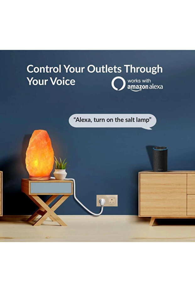 Smart Wall Socket Outlet WiFi - App Control & Works with Alexa/Google (Gold, Double Socket) - 2