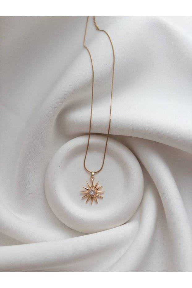Sun Necklace - Steel Sun Necklace - Steel Necklace - Sun Steel Necklace