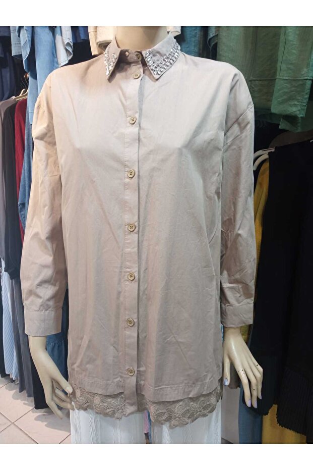 Eteği Dantelli Tunik - 2