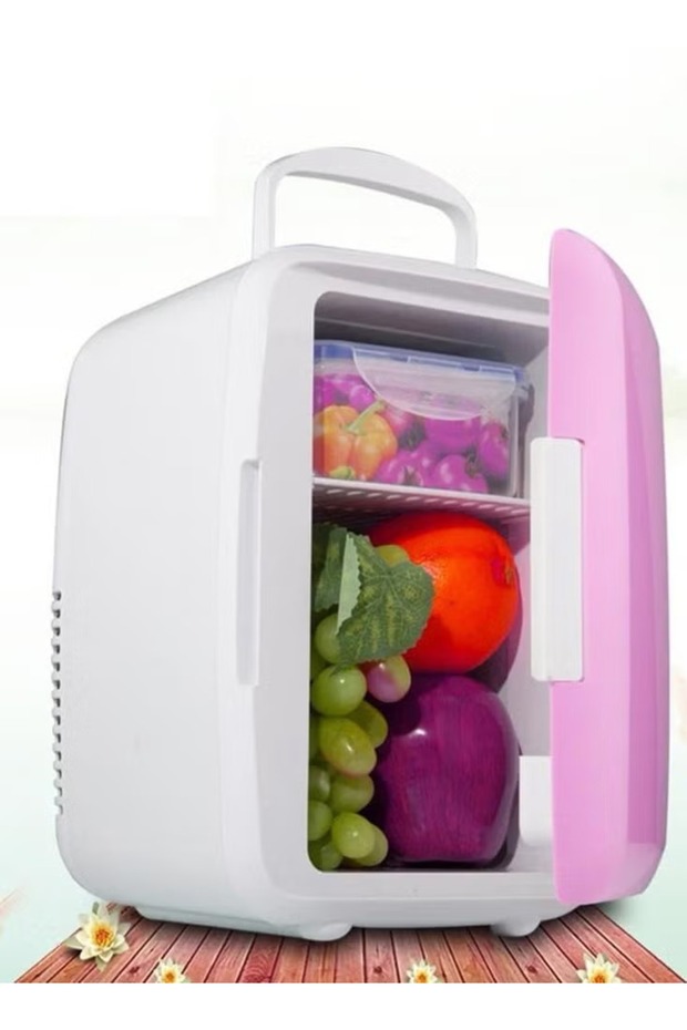 ثلاجة صغيرة محمولة سعة 4 لتر - وظيفة التبريد والتدفئة - 1