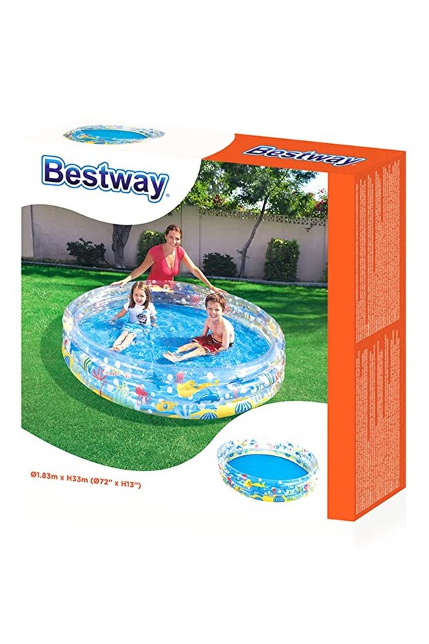 مسبح غوص عميق بثلاث حلقات 183 × 33 سم - 3