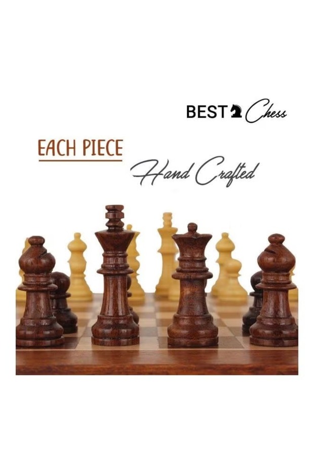 مجموعة شطرنج خشبية - 2