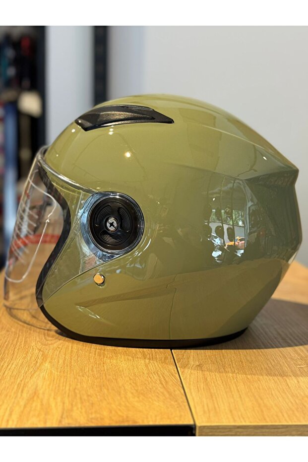 Yarım Kask Haki Yeşil - 2