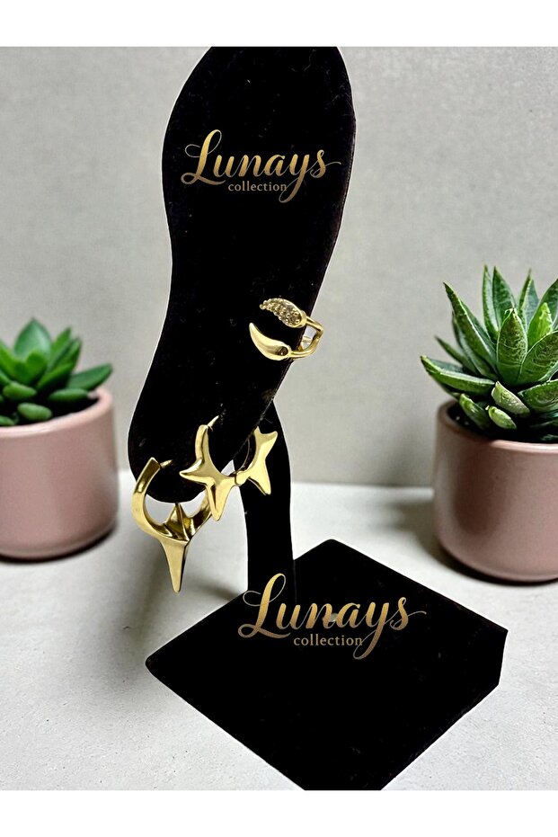 مجموعة أقراط Xuping Design مكونة من 3 قطع