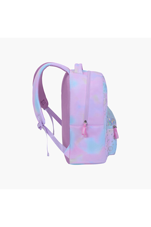 حقيبة ظهر مدرسية مطبوعة بأحزمة كتف قابلة للتعديل - 12×21 سم - 4